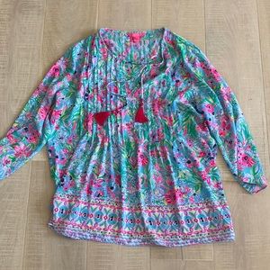 Lilly Pulitzer tunic blouse like new